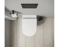 DURAVIT Wand-WC Set D-Code Tiefspüler spülrandlos weiß glänzend mit WC-Sitz mit Absenkautomatik und leicht abnehmbar 49030900B2