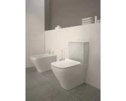 DURAVIT WC für WC-Kombination DuraStyle Tiefspüler mit Spülrand weiß glänzend ohne WC-Sitz und Spülkasten 2155090000