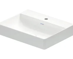 DURAVIT Aufsatzwaschbecken DuraSquare 60 x 47 cm weiß glänzend mit nicht verschließbarem Ablaufventil 2353600071
