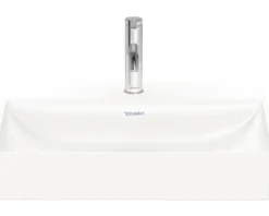 DURAVIT Aufsatzwaschbecken DuraSquare 60 x 47 cm weiß glänzend mit nicht verschließbarem Ablaufventil 2353600071