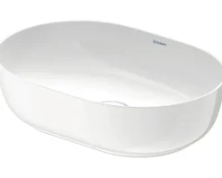 DURAVIT Aufsatzwaschbecken Luv 50 x 35 cm weiß glänzend inkl. Ablaufventil ohne Staufunktion 0379500000