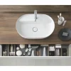 DURAVIT Aufsatzwaschbecken Luv 60 x 40 cm weiß glänzend mit nicht verschließbarem Ablaufventil 0380600000