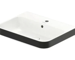 DURAVIT Aufsatzwaschbecken 60 x 46 cm Happy D.2 Plus Anthrazit/weiß 2360606100