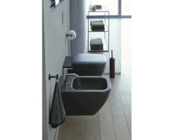 DURAVIT Bidet Happy D.2 Anthrazit matt wandhängend 2258151300