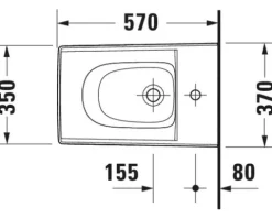 DURAVIT Bidet Viu wandhängend weiß ohne Beschichtung 2292150000