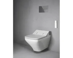DURAVIT Dusch-WC Set DuraStyle Tiefspüler offener Spülrand weiß glänzend mit WC-Sitz 631001002004300