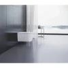 DURAVIT Dusch-WC Set Starck f Lite Tiefspüler ohne Spülrand mit hygienedusche weiß glänzend mit WC-Sitz 650001012004310