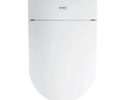 DURAVIT Dusch-WC Set Starck f Lite Tiefspüler ohne Spülrand mit hygienedusche weiß glänzend mit WC-Sitz 650001012004310