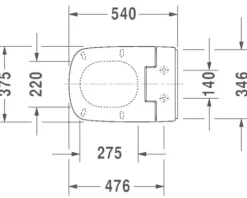 DURAVIT Dusch-WC-Sitz SensoWash für DuraStyle weiß mit Absenkautomatik 611200002304300