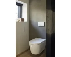 DURAVIT Ersatz-Dusch-WC ME by Starck Tiefspüler mit Spülrand weiß glänzend mit antibakterielle HygieneGlaze Beschichtung ohne WC-Sitz 2510092000