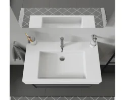 DURAVIT Möbelwaschtisch Vero 85 x 49 cm weiß glänzend 329850000