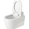 DURAVIT spülrandloses Tiefspül-WC ME bay Starck für Sensowash weiß wandhängend 2529590000 ohne Dusch-WC-Sitz