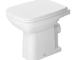 DURAVIT Stand-WC D-Code Tiefspüler mit Spülrand weiß glänzend ohne WC-Sitz 2108090000