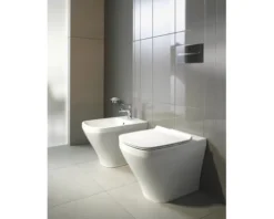 DURAVIT Stand-WC DuraStyle Tiefspüler mit Spülrand Abgang waagerecht weiß glänzend ohne WC-Sitz 2150090000