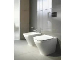 DURAVIT Stand-WC DuraStyle Tiefspüler mit Spülrand Abgang waagerecht weiß glänzend ohne WC-Sitz 2150090000
