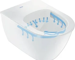 DURAVIT Wand-WC Darling New Tiefspüler mit Spülrand weiß glänzend ohne WC-Sitz 2545090000