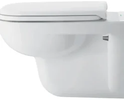 DURAVIT Wand-WC D-Code Tiefspüler mit Spülrand weiß glänzend ohne WC-Sitz 2535090000