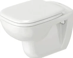 DURAVIT Wand-WC D-Code Tiefspüler mit Spülrand weiß glänzend ohne WC-Sitz 2535090000