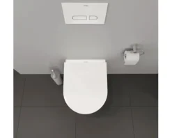 DURAVIT Wand-WC D-Neo Compact kurz Tiefspüler offener Spülrand weiß glänzend ohne WC-Sitz 2587090000
