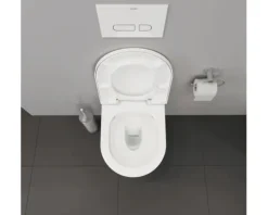 DURAVIT Wand-WC D-Neo Compact kurz Tiefspüler offener Spülrand weiß glänzend ohne WC-Sitz 2587090000