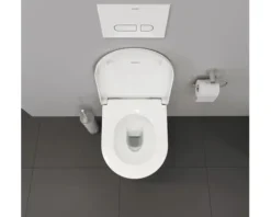 DURAVIT Wand-WC D-Neo Compact kurz Tiefspüler offener Spülrand weiß glänzend ohne WC-Sitz 2587090000