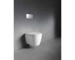 DURAVIT Wand-WC ME by Starck Tiefspüler kurz offener Spülrand weiß glänzend ohne WC-Sitz 2530090000