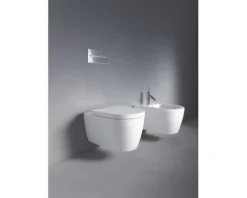 DURAVIT Wand-WC ME by Starck Tiefspüler mit Spülrand weiß glänzend ohne WC-Sitz 2528090000