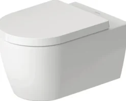 DURAVIT Wand-WC ME by Starck Tiefspüler offener Spülrand weiß matt außen /weiß glänzend innen mit antibakterieller HygieneGlaze Beschichtung und TurboFlush Spültechnik ohne WC-Sitz 2579099000