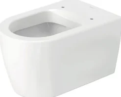 DURAVIT Wand-WC ME by Starck Tiefspüler offener Spülrand weiß matt außen /weiß glänzend innen mit antibakterieller HygieneGlaze Beschichtung und TurboFlush Spültechnik ohne WC-Sitz 2579099000