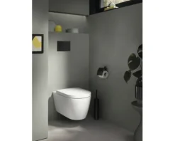 DURAVIT Wand-WC ME by Starck Tiefspüler offener Spülrand weiß matt außen /weiß glänzend innen mit antibakterieller HygieneGlaze Beschichtung und TurboFlush Spültechnik ohne WC-Sitz 2579099000