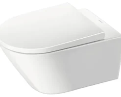 DURAVIT Wand-WC Set D-Neo Tiefspüler offener Spülrand weiß glänzend mit WC-Sitz 45770900A1