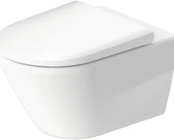 DURAVIT Wand-WC Set D-Neo Tiefspüler offener Spülrand weiß glänzend mit WC-Sitz 45770900A1