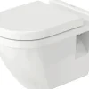 DURAVIT Wand-WC Set Starck 3 Tiefspüler mit Spülrand weiß glänzend mit WC-Sitz 42000900A1