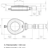 Duschablauf Kaldewei KA 90 flach Mod. 4104 mit Haarfangsieb Deckel chrom 687772540999