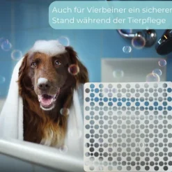 Duschmatte Rutschfest Antirutschmatte Dusche Badewannenmatte Weiß Duscheinlage Rutschfest Rutschmatte Dusche Anti Rutsch Wanneneinlage Duschwanneneinlage 53 x 53 cm