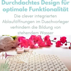 Duschmatte Rutschfest Antirutschmatte Dusche Badewannenmatte Weiß Duscheinlage Rutschfest Rutschmatte Dusche Anti Rutsch Wanneneinlage Duschwanneneinlage 53 x 53 cm