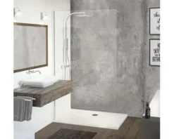 Duschrückwand BREUER Beton Rustik Seidenmatt 255 x 150 cm 9482557000204