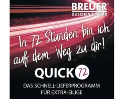 Duschrückwand BREUER Express Q72 Hochglanz Marmor weiß 210 x 100 cm 1413549000202