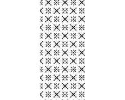 Duschrückwand BREUER Fliesenoptik Orient schwarz-weiß 100 x 255 cm 9482534000203