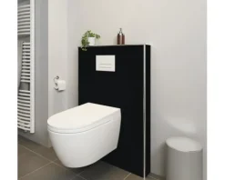 Duschrückwand BREUER Seidenmatt schwarz 255 x 150 cm 9482581000204