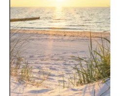 Duschrückwand mySpotti Shower Sunset Sonnenuntergang Strand 210 x 100 cm SH-210100-1969-HB