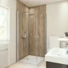 Duschrückwand BREUER Express Q72 Holzoptik Eiche 210 x 100 cm 1413532000202