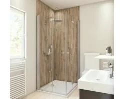 Duschrückwand BREUER Express Q72 Holzoptik Eiche 210 x 100 cm 1413532000202