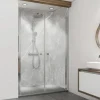 Duschrückwand BREUER Marmoroptik Seidenmatt Grau, Weiß 255 x 100 cm 9482546000203