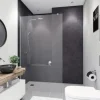 Duschrückwand BREUER Soft-Touch Dekor Stein anthrazit 100 x 210 cm 9482541000202