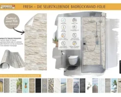 Duschrückwand mySpotti Fresh Bruchsteinwand Verblender 255 x 100 cm FSF11398