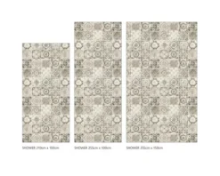 Duschrückwand mySpotti Shower Ernesto Fliesenoptik 210 x 100 cm SH-210100-1816-HB