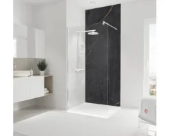 Duschrückwand SCHULTE DecoDesign Marmoroptik Softtouch Anthrazit-Kupfer 255 x 100 cm D19010254 841