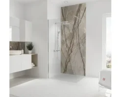 Duschrückwand SCHULTE Decodesign Marmoroptik Stein Marmor-Kastanie Hochglanz 255 x 100 cm D19010253 784