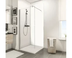 Duschrückwand SCHULTE DecoDesign Unifarbe weiß 210 x 90 cm D1900921 651